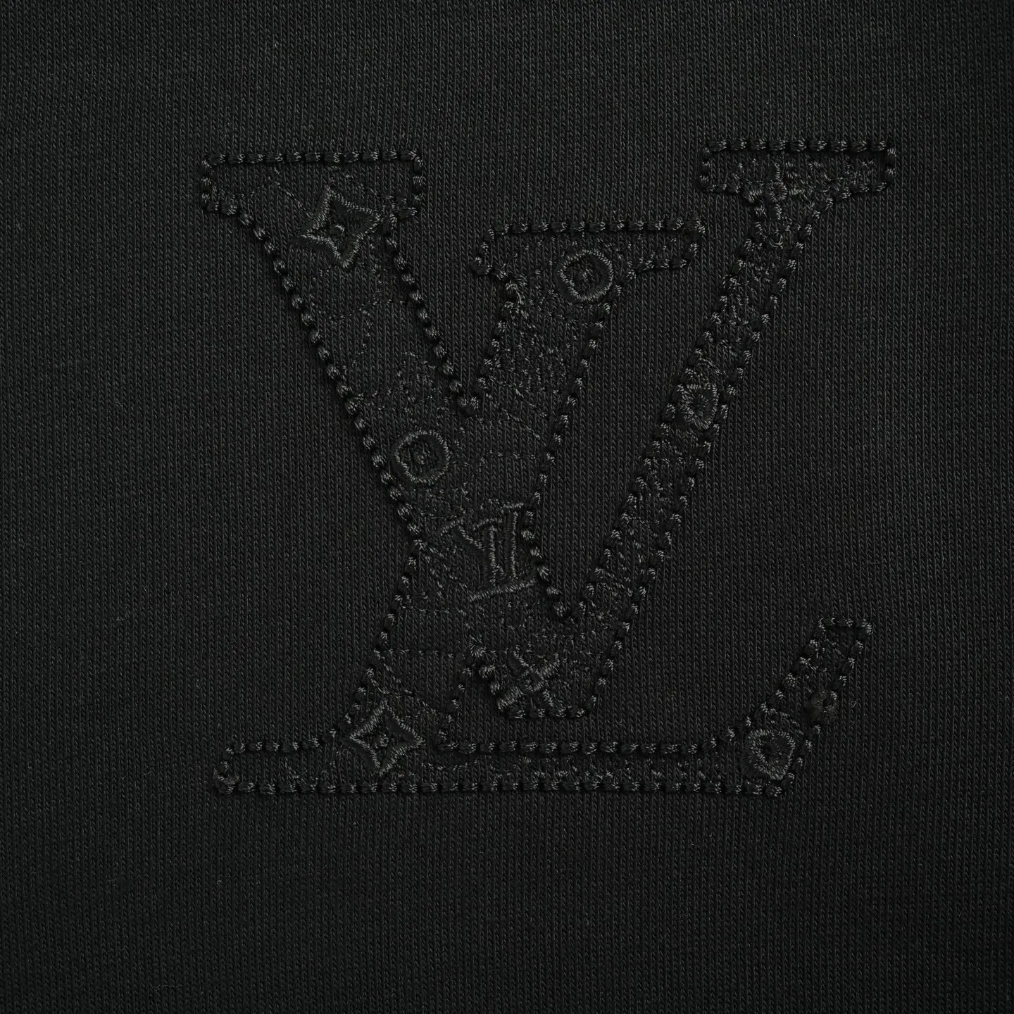 Louis Vuitton/Louis Vuitton 25Fw front and back logo embroidered crew neck sweatshirt